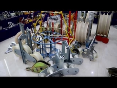 Blocs de tringles à poulie à trois fils conducteurs de tringles avec revêtement en néoprène en alliage