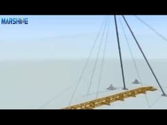 Pôle de gin en acier suspendu à l'intérieur pour la construction et la conception de tours