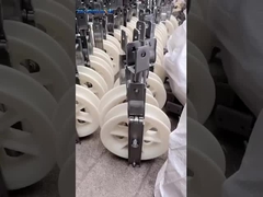 508mm raccords de ligne Mc Nylon conducteur poulie bloc de ficelle avec trois roues de nylon