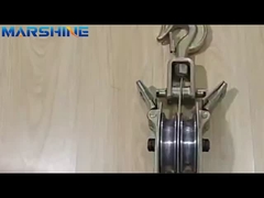 Les deux côtés ouvrant 50kn Capacité fil de corde poulie bloc avec 2 faisceaux