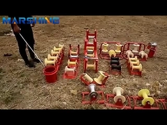 Cable d'aluminium roue en nylon vers le ciel coin de filetage poulie bloc avec 5kn charge nominale