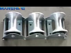 7.7-18 kg Capacité de charge Roue en aluminium en nylon Roule de traction de câble